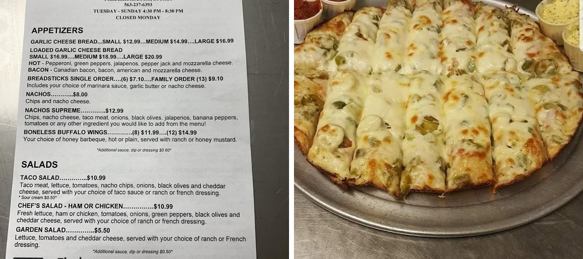 Pizza Palace Menu